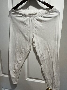 Eileen Fisher white leggings, size L